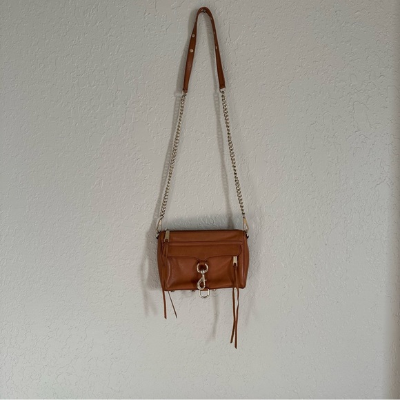Rebeca Minkoff Mini MAC Brown Leather Chain Strap Bag - Picture 3 of 9